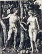 Описание картины Адам и Ева (совмещенные)   Альбрехт Дюрер