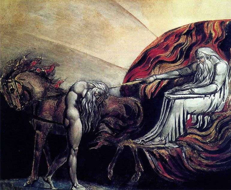 Описание картины Адам перед судом бога   Ульям Блейк