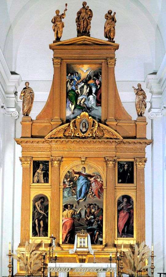 Описание картины Алтарь церкви Санто Доминго эль Антигуо в Толедо   Эль Греко
