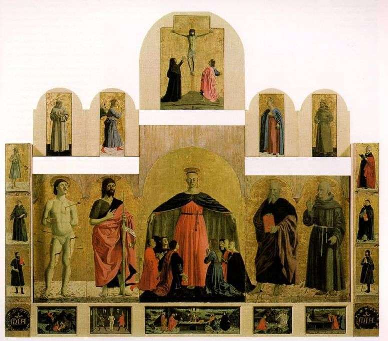 Описание картины Алтарный образ из церкви Братства милосердия   Пьеро делла Франческа