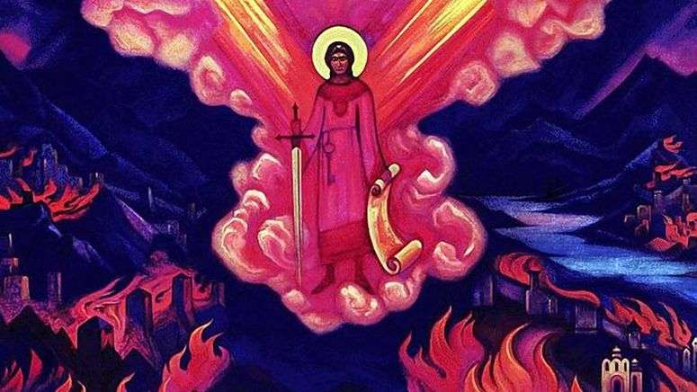 Описание картины Ангел последний   Николай Рерих