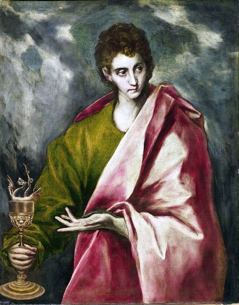 Описание картины Апостол Иоанн Богослов   Эль Греко