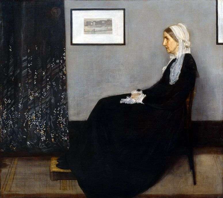 Описание картины Аранжировка в сером и черном № 1: портрет матери   Джеймс Уистлер