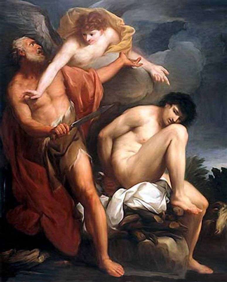 Описание картины Авраам приносящий в жертву Исаака   Григорио Лаццарини