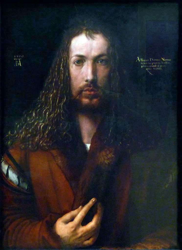Описание картины Автопортрет (1500 год)  Альбрехт Дюрер