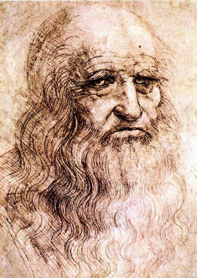 Описание картины Автопортрет   Леонардо Да Винчи