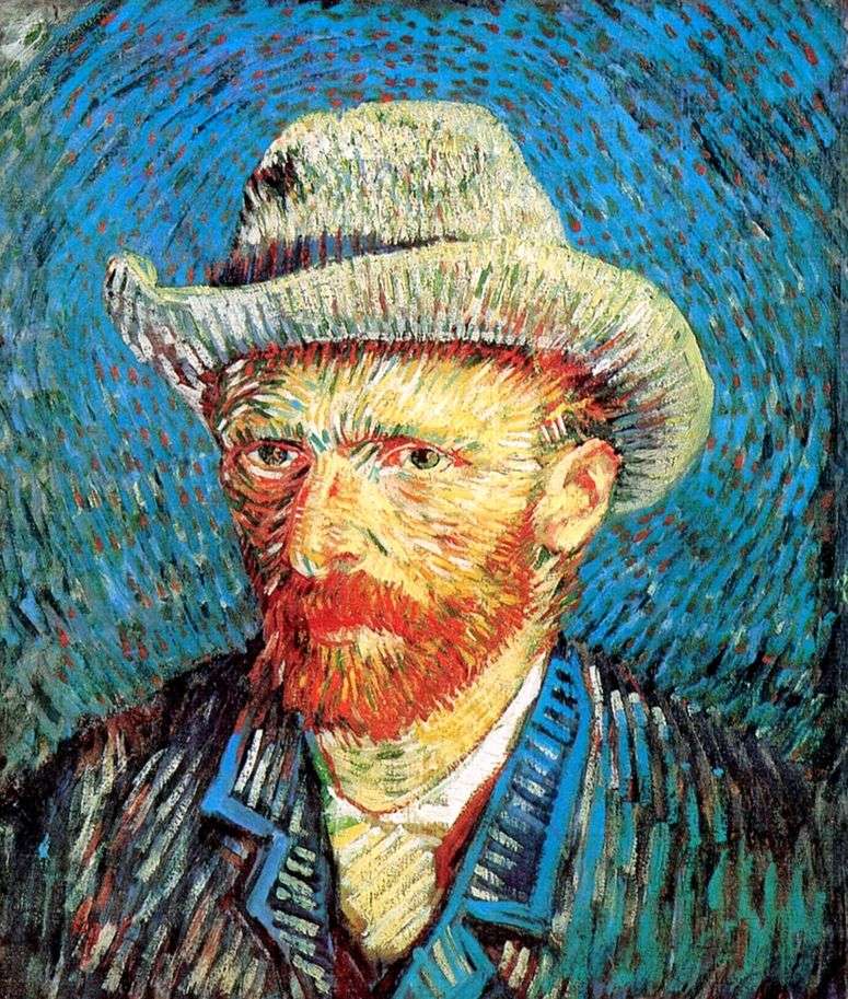 Описание картины Автопортрет в фетровой шляпе   Винсент Ван Гог