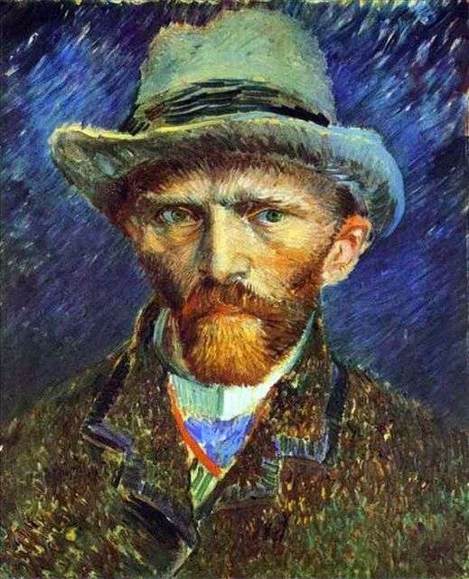 Описание картины Автопортрет в серой шляпе   Винсент Ван Гог