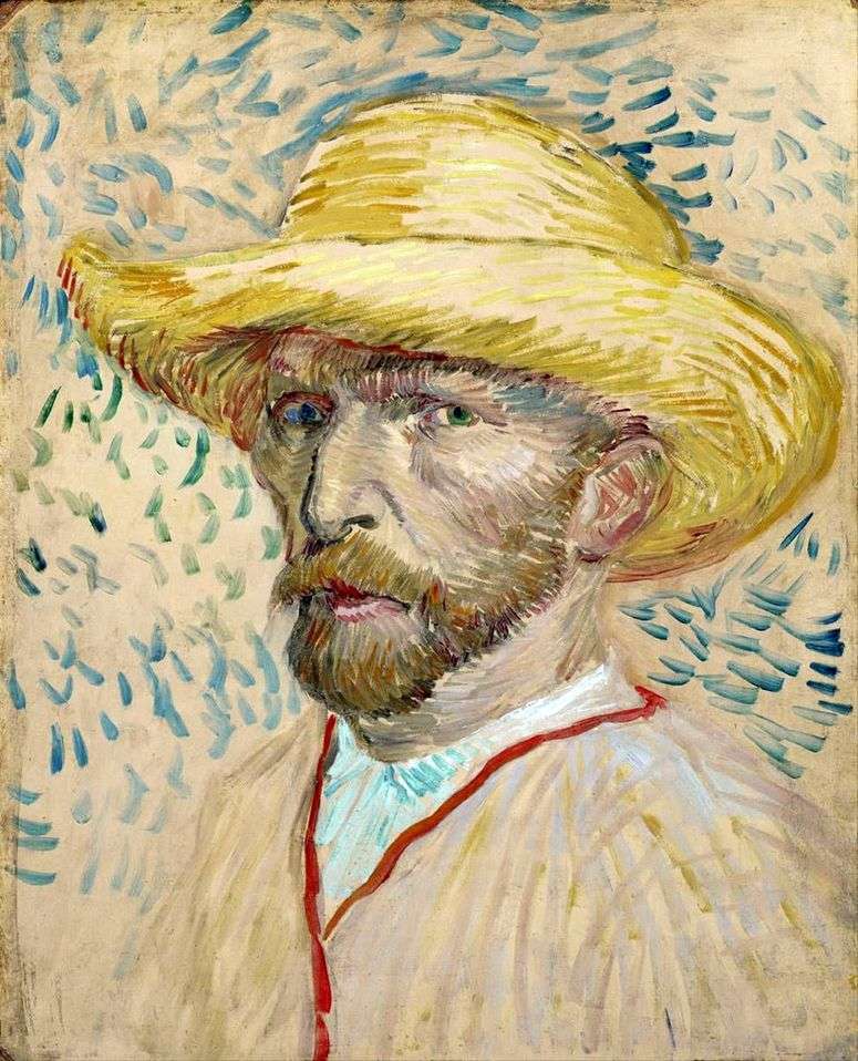 Описание картины Автопортрет в соломенной шляпе II   Винсент Ван Гог