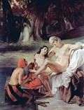 Описание картины Батшеба ( Вирсавия ), купание   Франческо Хейз