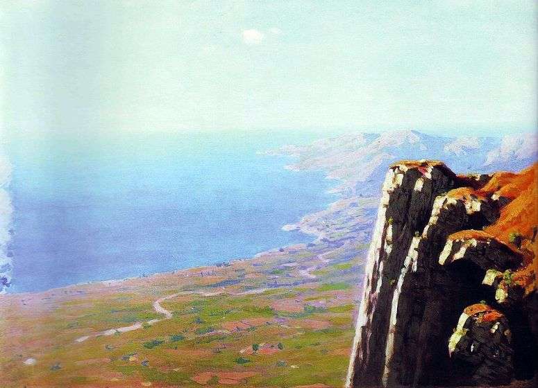 Описание картины Берег моря со скалой   Архип Куинджи
