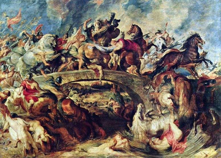 Описание картины Битва греков с амазонками   Питер Рубенс