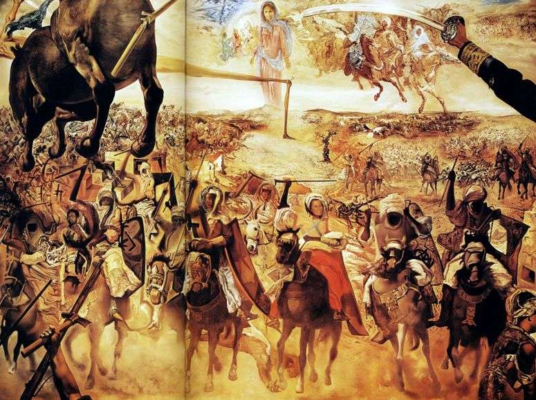 Описание картины Битва при Тетуане   Сальвадор Дали