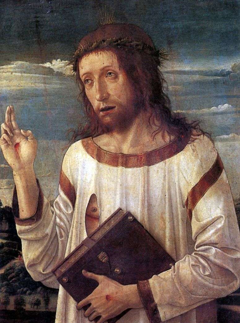 Описание картины Благословляющий Христос   Джованни Беллини