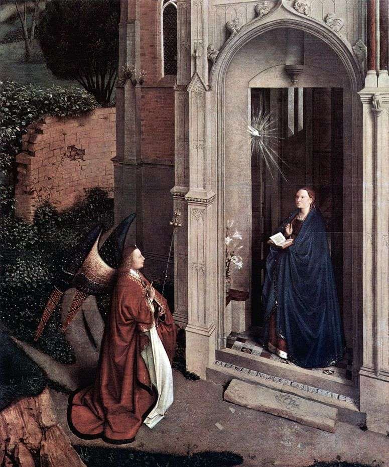 Описание картины Благовещение у церкви   Ян ван Эйк