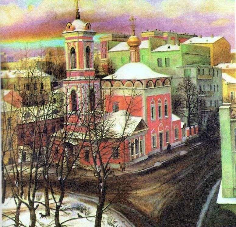 Описание картины Церковь Вознесения на улице Неждановой   Татьяна Назаренко