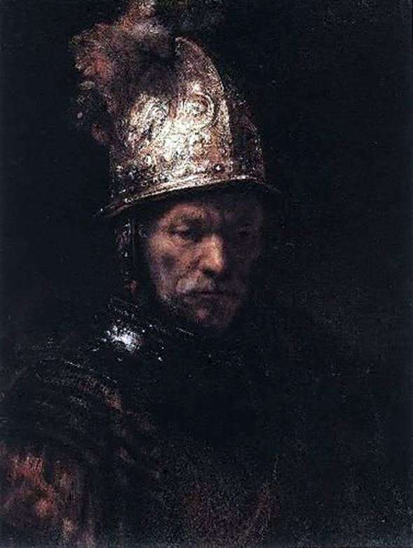 Описание картины Человек в золотом шлеме   Рембрандт Харменс Ван Рейн