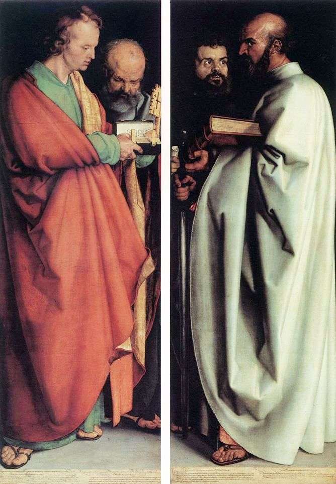 Описание картины Четыре апостола   Альбрехт Дюрер