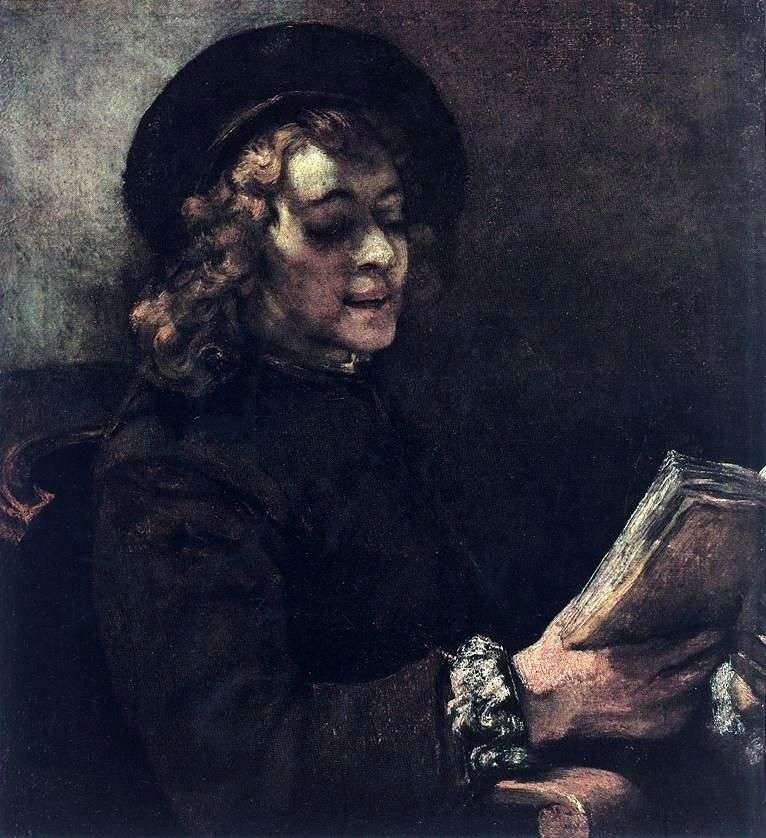 Описание картины Читающий Титус   Рембрандт Харменс Ван Рейн