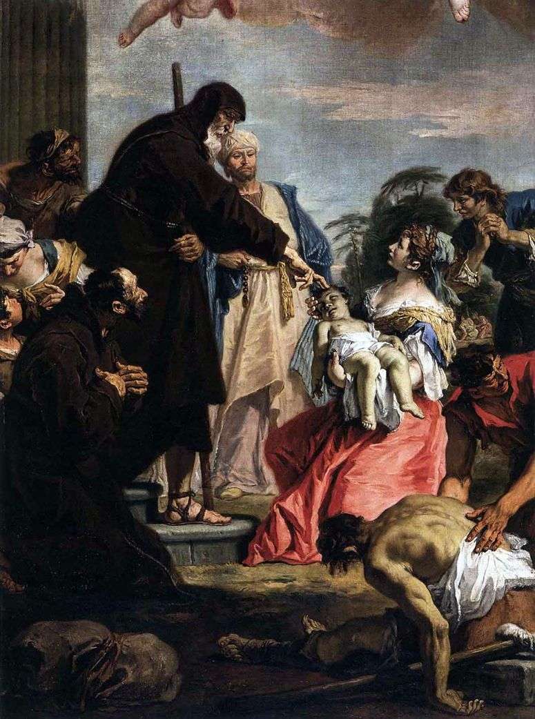 Описание картины Чудо святого Франциска   Себастьяно Риччи