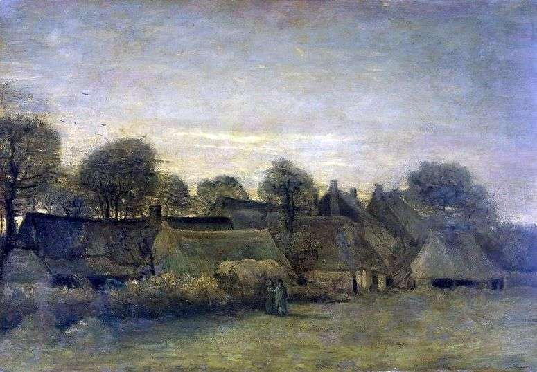 Описание картины Деревня на закате   Винсент Ван Гог