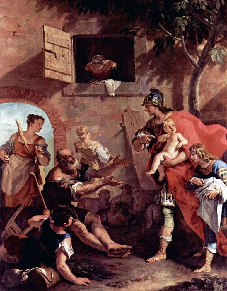 Описание картины Детство царя Кира   Себастьяно Риччи