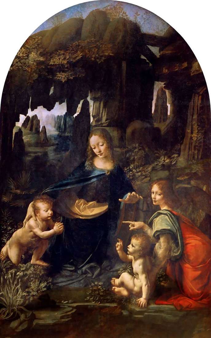 Описание картины Дева Мария в гроте   Леонардо да Винчи