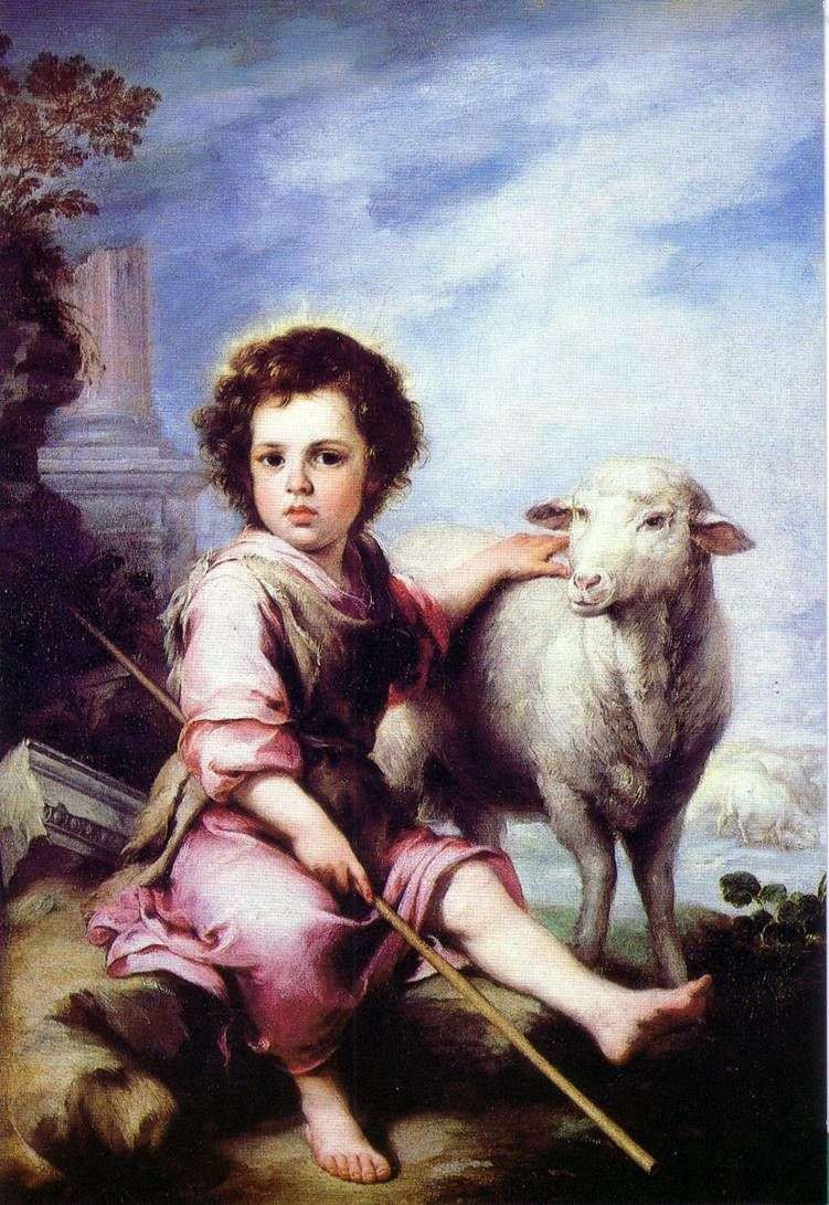 Описание картины Добрый пастырь   Бартоломе Эстебан Мурильо