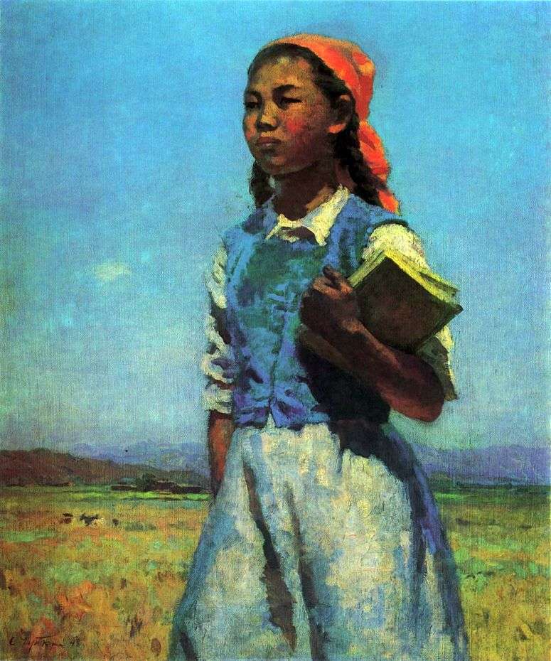 Описание картины Дочь советской Киргизии   Семен Чуйков