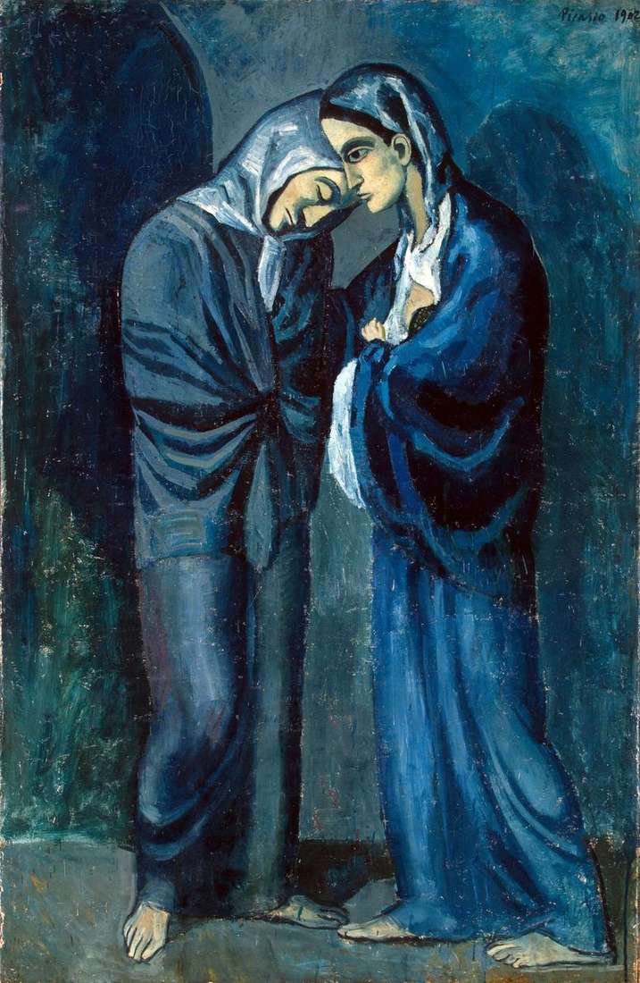Описание картины Две сестры (Свидание)   Пабло Пикассо
