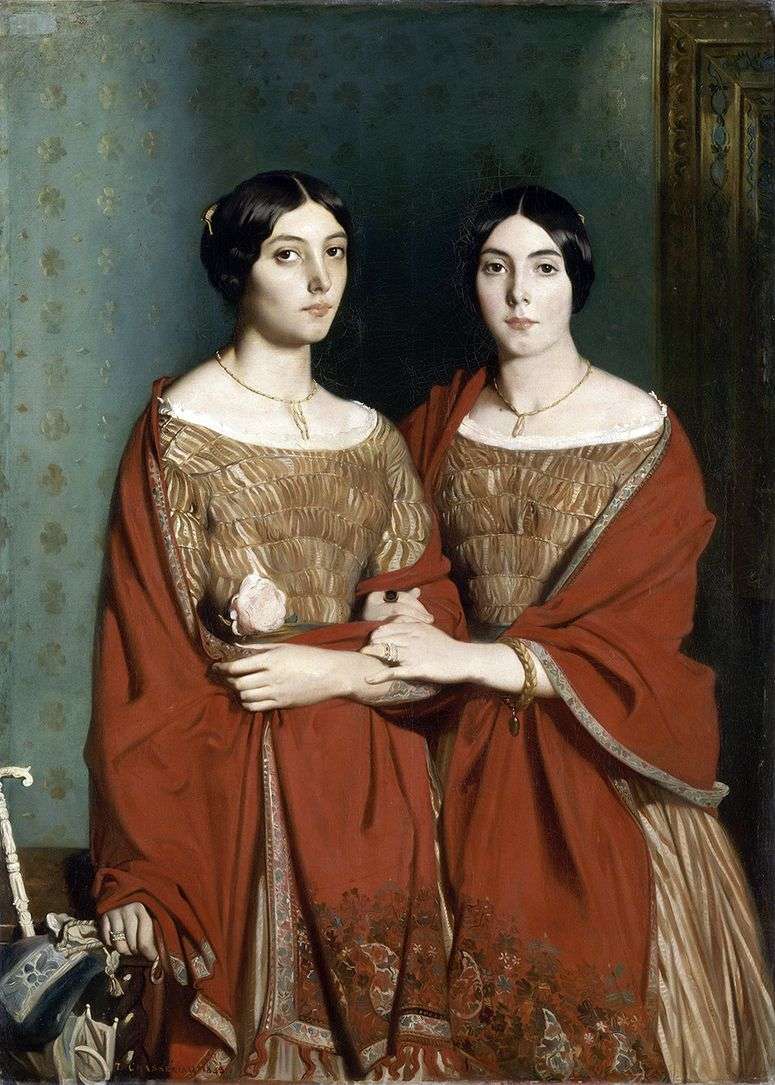 Описание картины Две сестры   Теодор Шассерио
