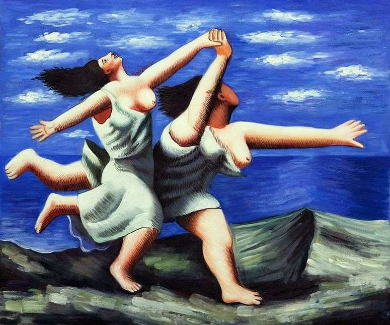 Описание картины Две женщины, бегущие по пляжу   Пабло Пикассо