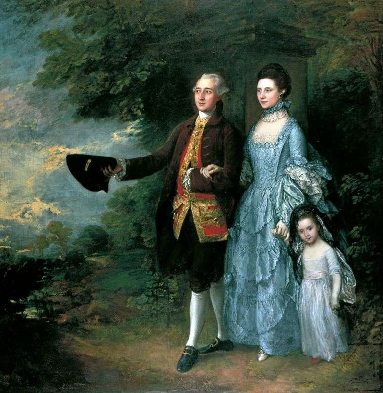Описание картины Джордж и Луиза Бим с дочерью Сарой   Томас Гейнсборо