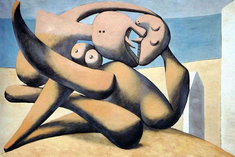 Описание картины Фигуры на берегу моря   Пабло Пикассо