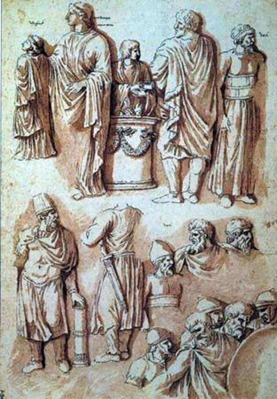 Описание картины Фигуры с колонны Траяна   Никола Пуссен