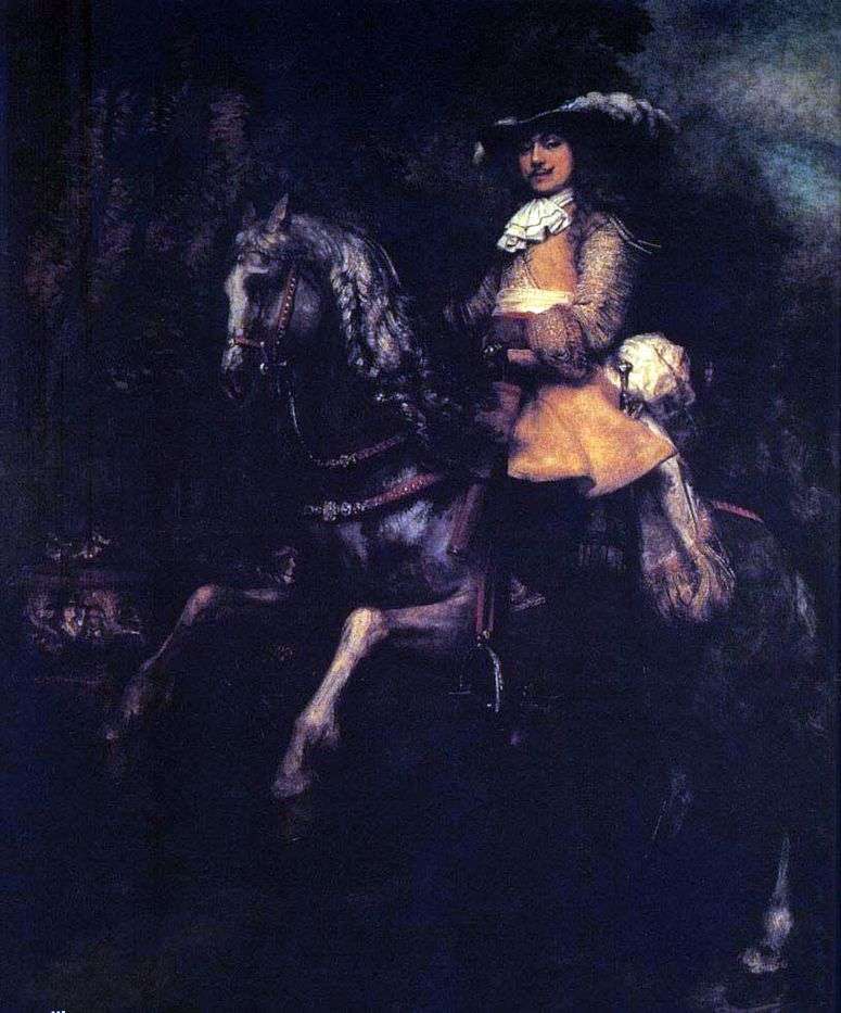 Описание картины Фредерик Рил на коне   Рембрандт Харменс Ван Рейн