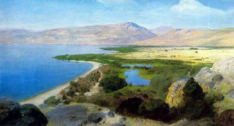 Описание картины Генисаретское озеро   Василий Поленов