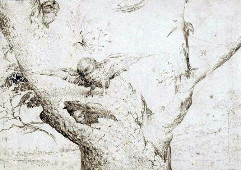 Описание картины Гнездо сов   Иероним Босх