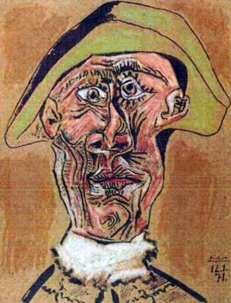Описание картины Голова арлекина   Пабло Пикассо
