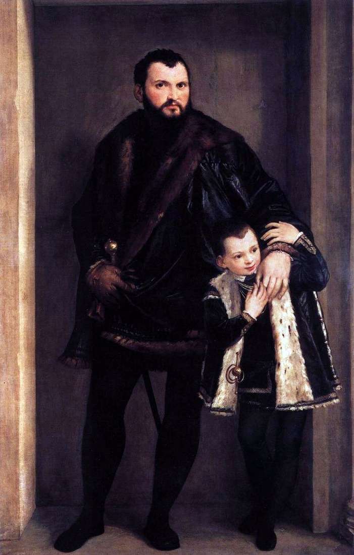 Описание картины Граф де Порто с сыном Адриано   Паоло Веронезе
