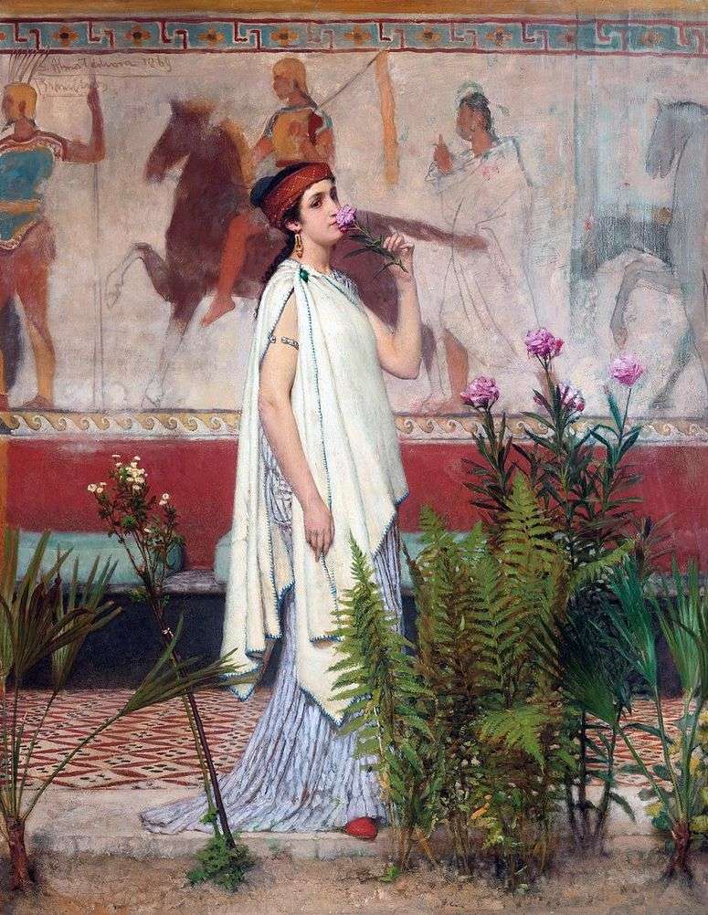 Описание картины Греческая женщина   Лоуренс Альма Тадема