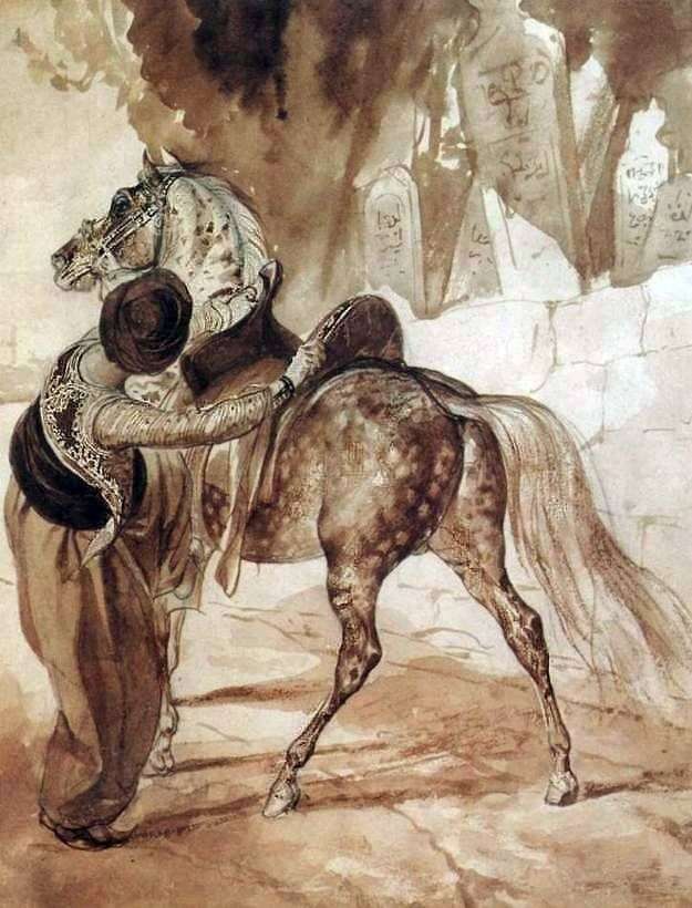 Описание картины Грек с лошадью   Карл Брюллов