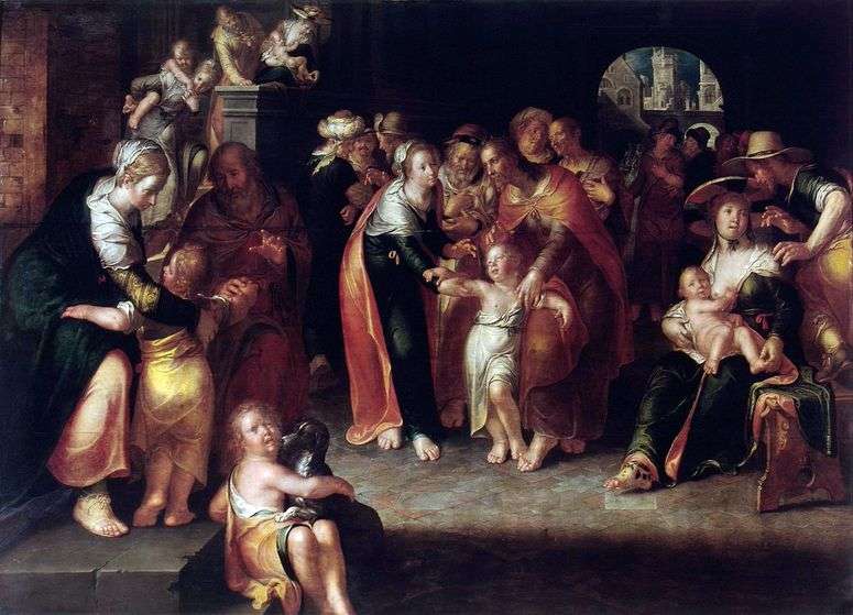 Описание картины Христос и дети   Иоахим Эйтевал
