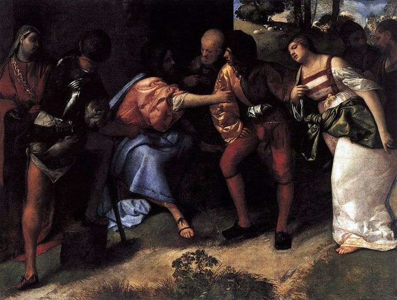 Описание картины Христос и неверная супруга   Тициан Вечеллио