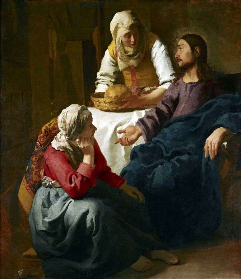 Описание картины Христос в доме Марфы и Марии   Ян Вермеер