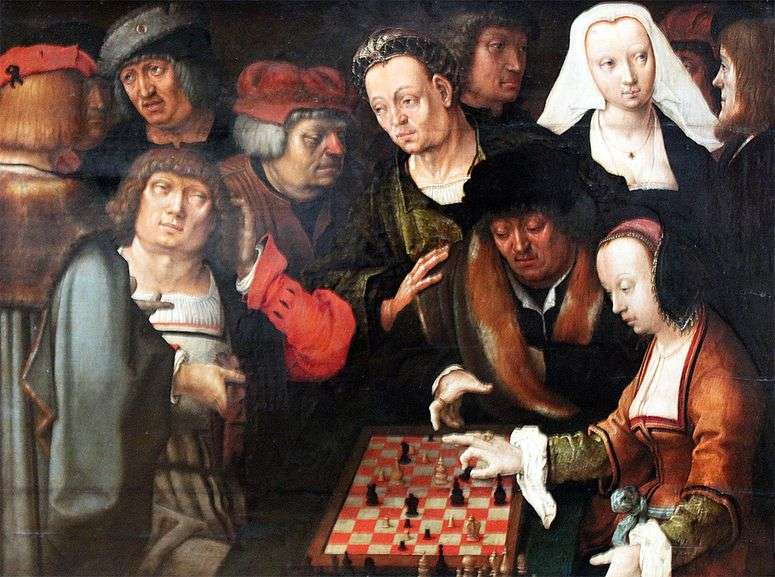 Описание картины Игра в шахматы   Лукас ван Лейден