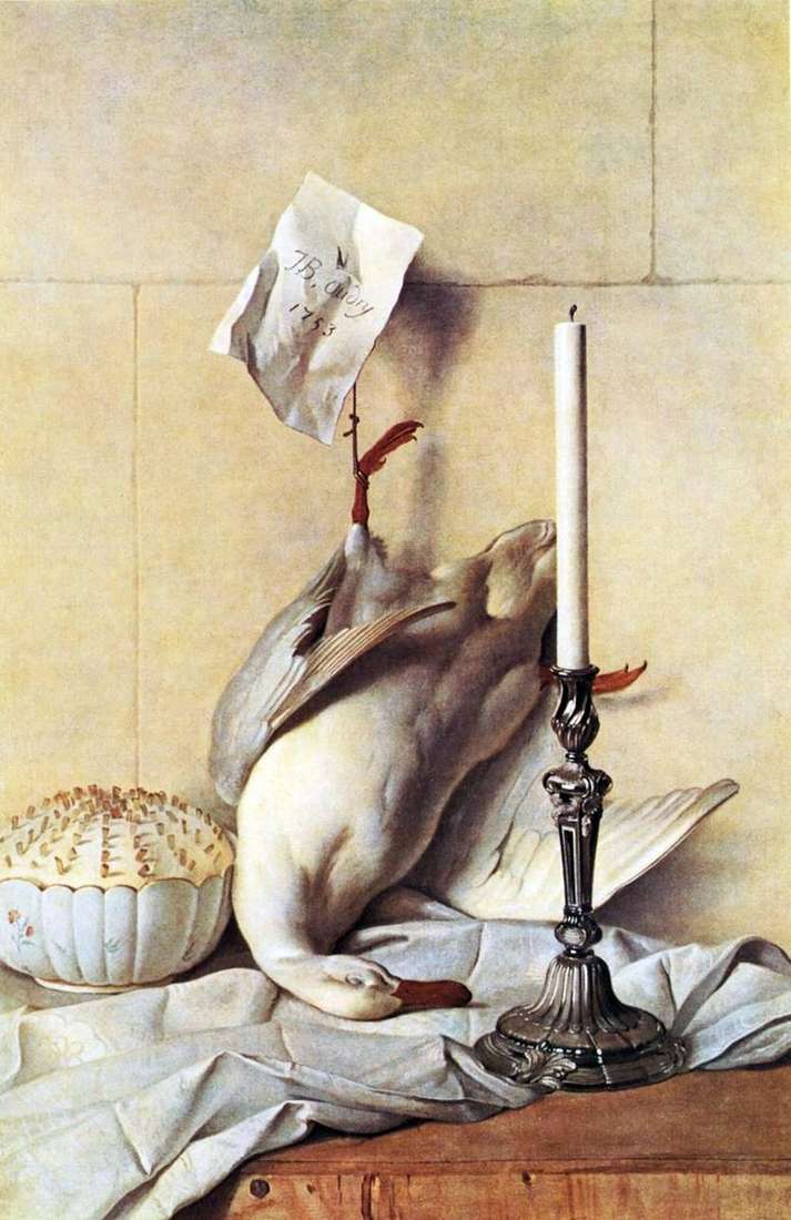 Описание картины Белая утка   Удри Жан Батист