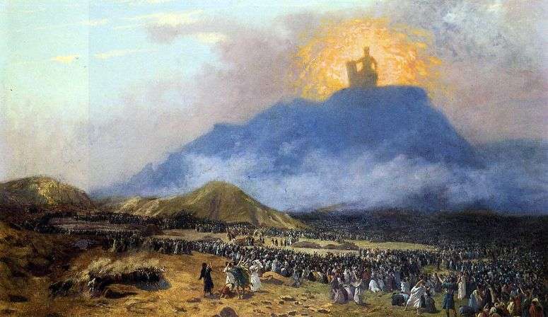 Описание картины Моисей на горе Синай   Жан Леон Жероме