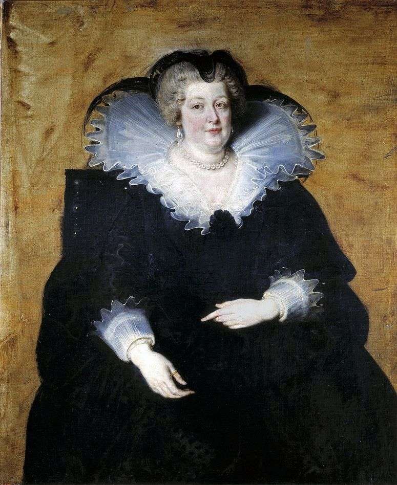 Описание картины Мария Медичи   королева Франции   Питер Рубенс