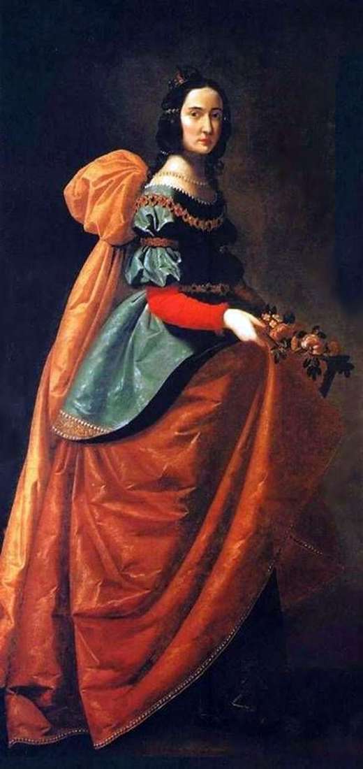 Описание картины Св. Елизавета Венгерская   Франсиско де Сурбаран